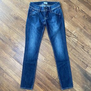 Hudson Jeans Women’s Size 25 Collin Flap Skinny Stretch Low Rise Blue Denim
